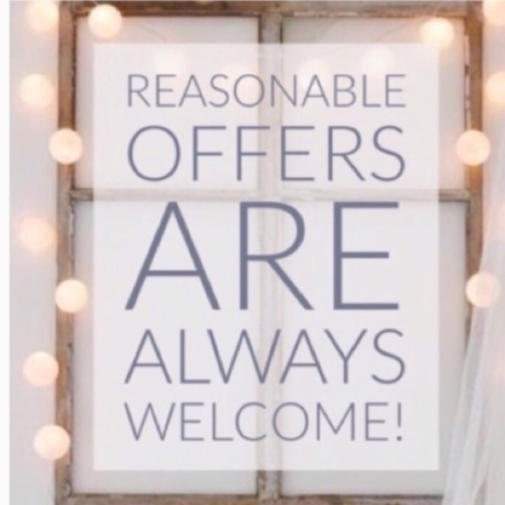 Reasonable offers are welcome